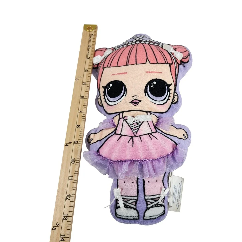 LOL Surprise Center Stage Ballerina Plush Character Pillow Pink Purple 14 Inch